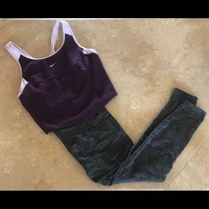 Purple Nike active wear top